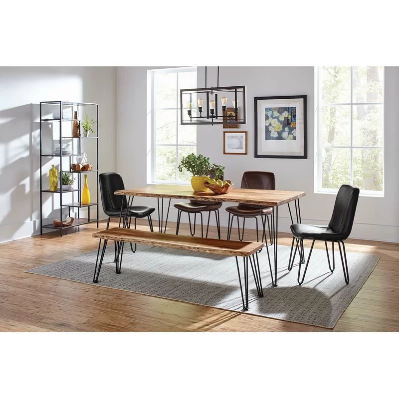 Donny Solid Wood Dining Table thumbnail 2
