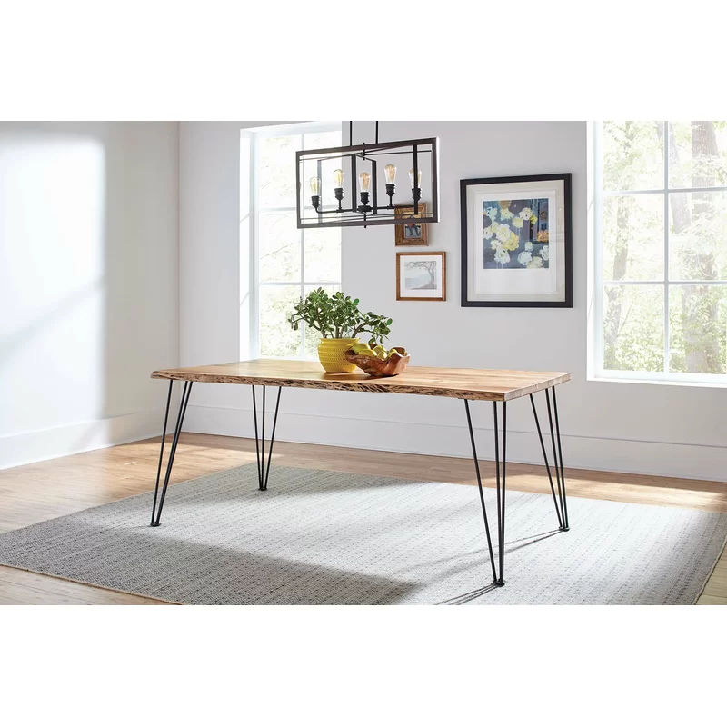 Donny Solid Wood Dining Table thumbnail 3