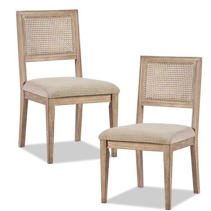 Deleon Side Chair in Light Brown - Set of 2 thumbnail 4