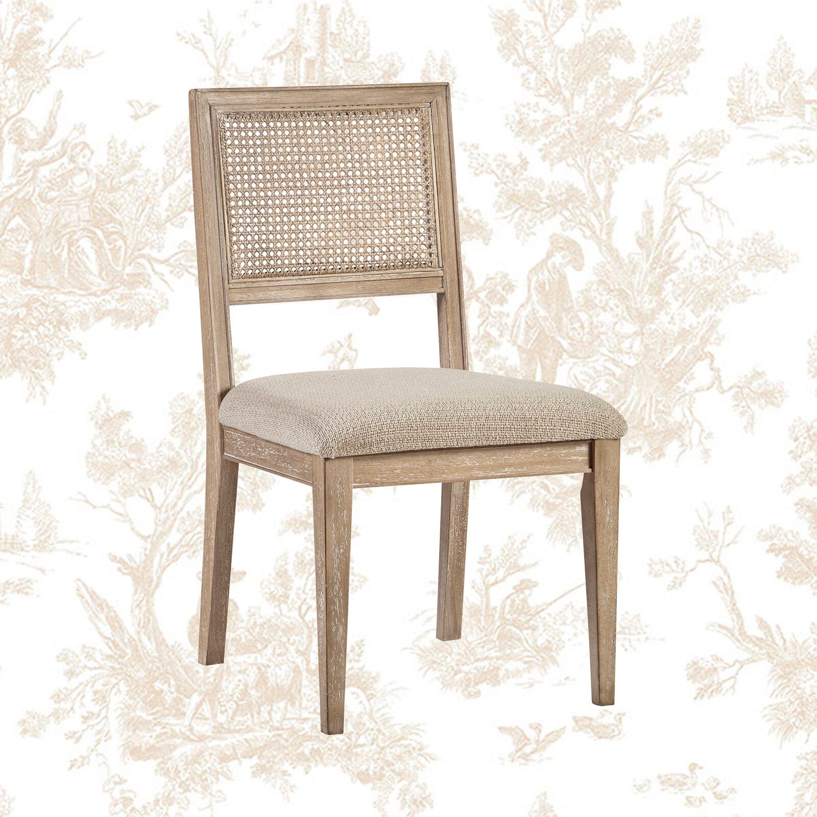 Deleon Side Chair in Light Brown - Set of 2 thumbnail 5