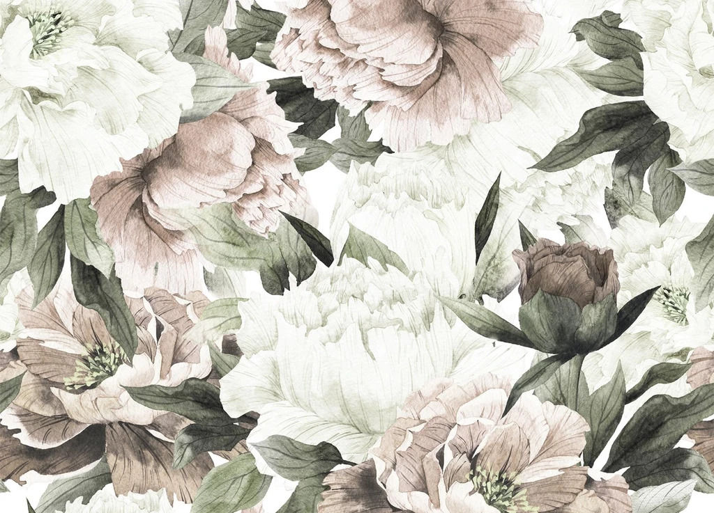 Blush Floral Wallpaper — view 1