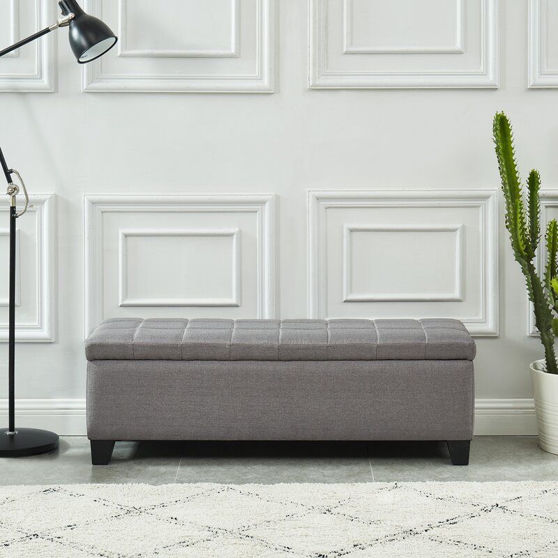 Lizzie Upholstered Storage Bench thumbnail 4