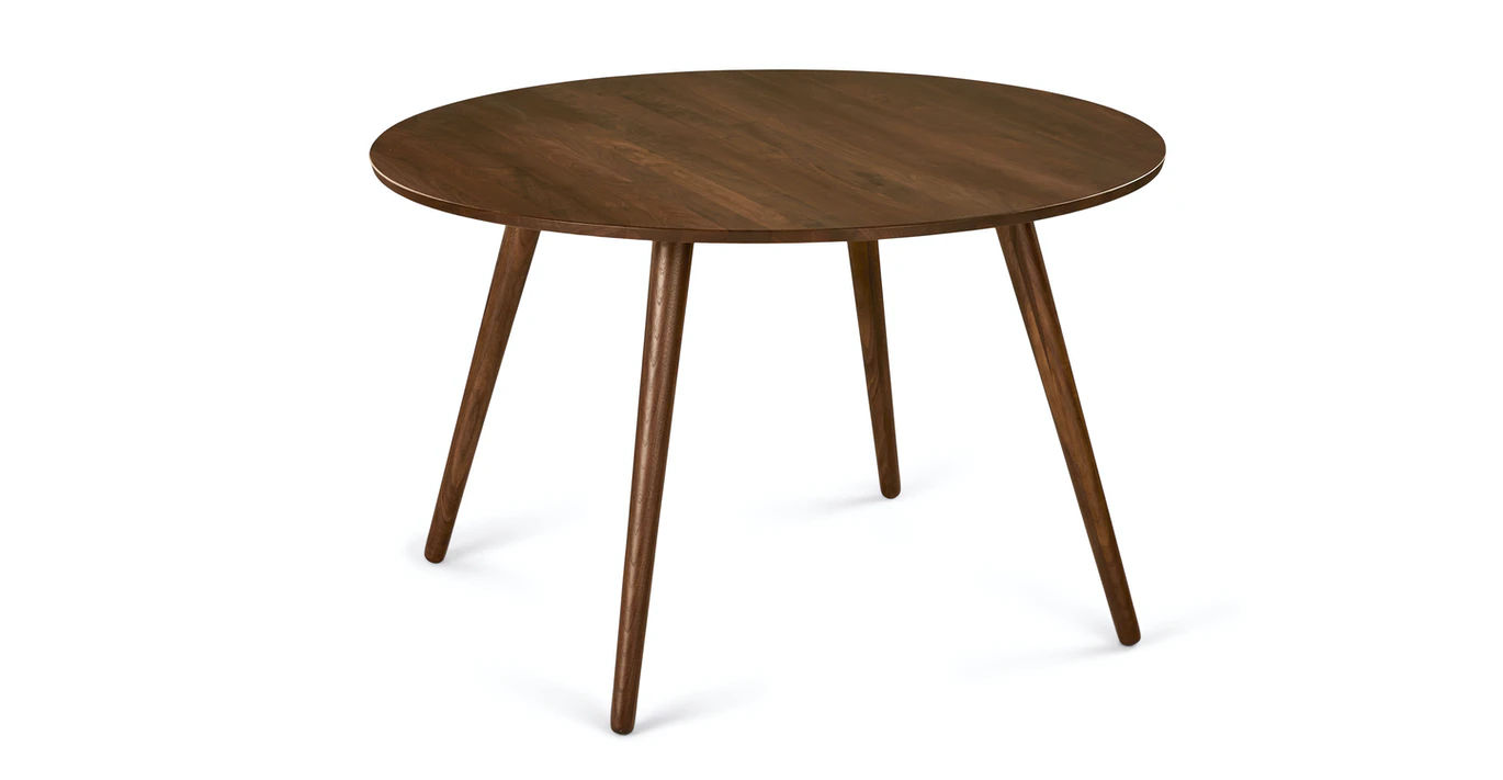 Seno Walnut 47" Round Dining Table thumbnail 3