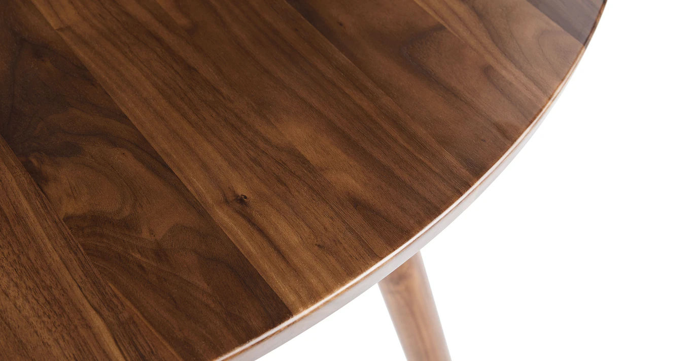 Seno Walnut 47" Round Dining Table thumbnail 4