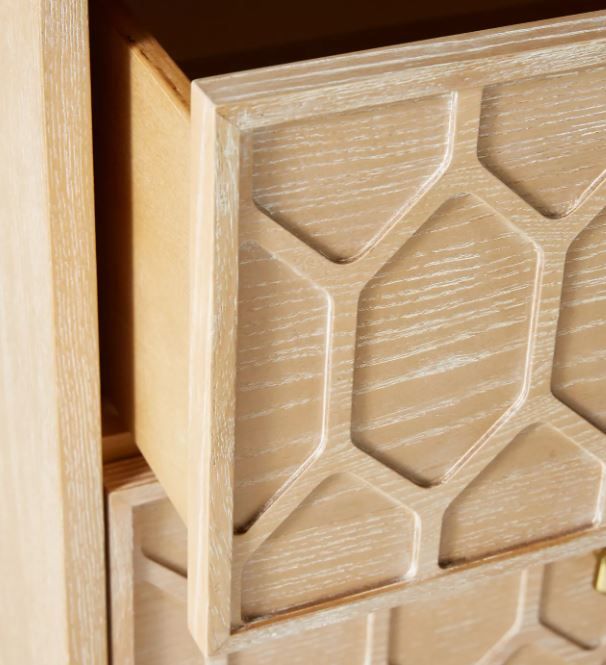 Textured Trellis Nightstand thumbnail 3