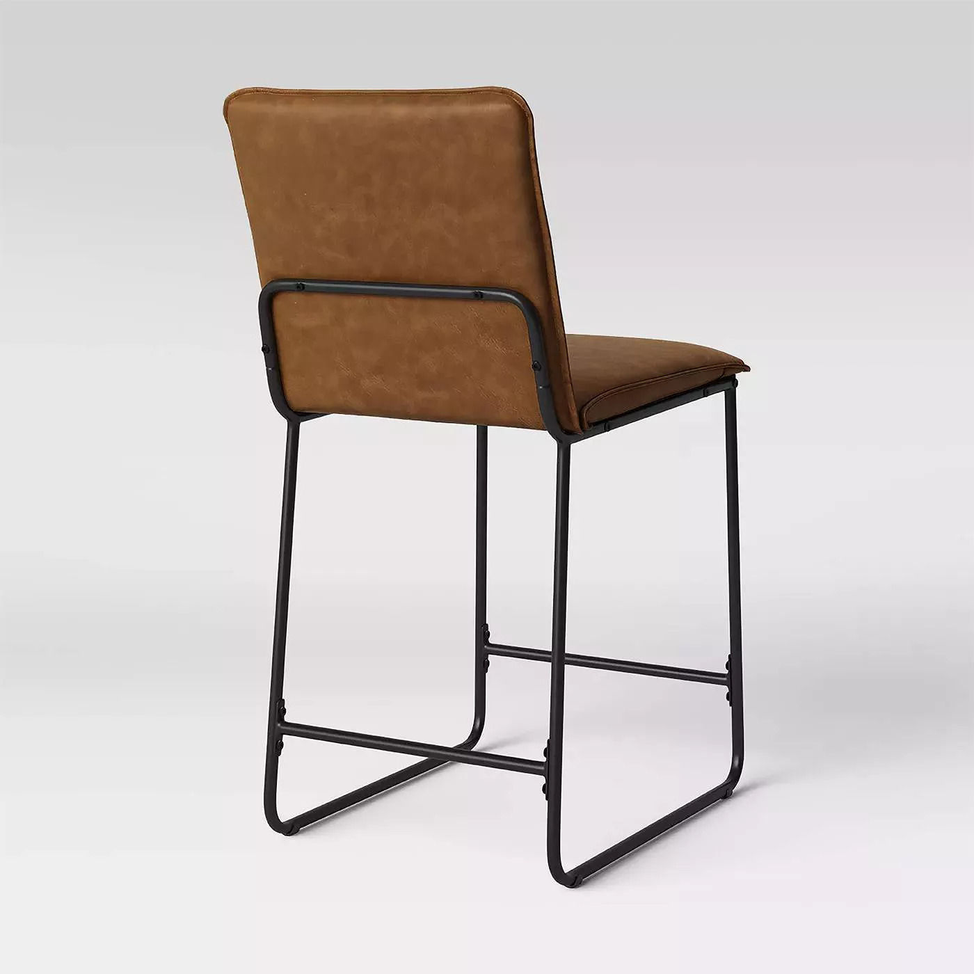 Upholstered Counter Stool with Metal Frame thumbnail 3