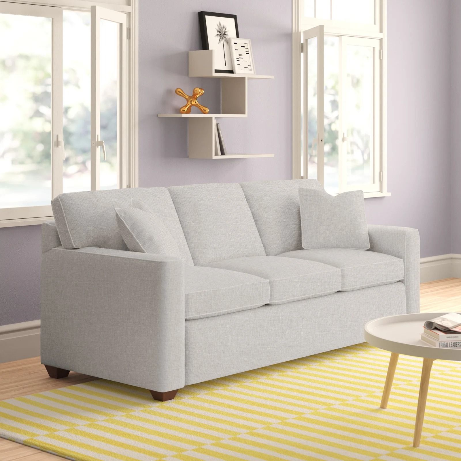 Lesley  Square Arm Sofa Bed with Reversible Cushions thumbnail 2