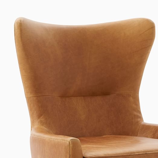 Erik Leather Wing Chair thumbnail 2