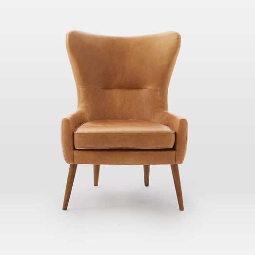Erik Leather Wing Chair thumbnail 3