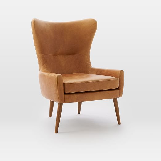 Erik Leather Wing Chair thumbnail 5