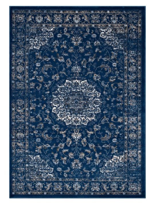 Alij Distressed Blue Area Rug - 5'x8'