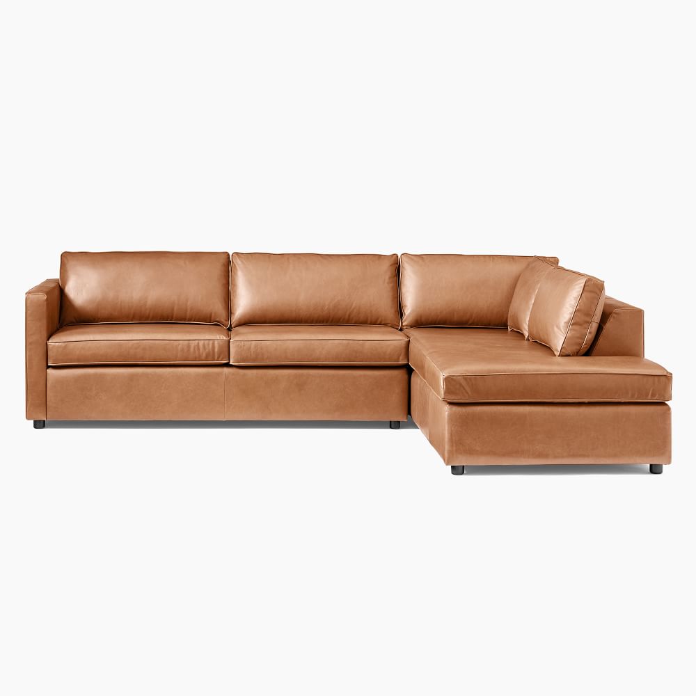 Harris Leather 2-Piece Terminal Chaise Sectional thumbnail 3