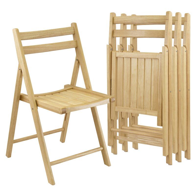 Wood Folding Chair thumbnail 4