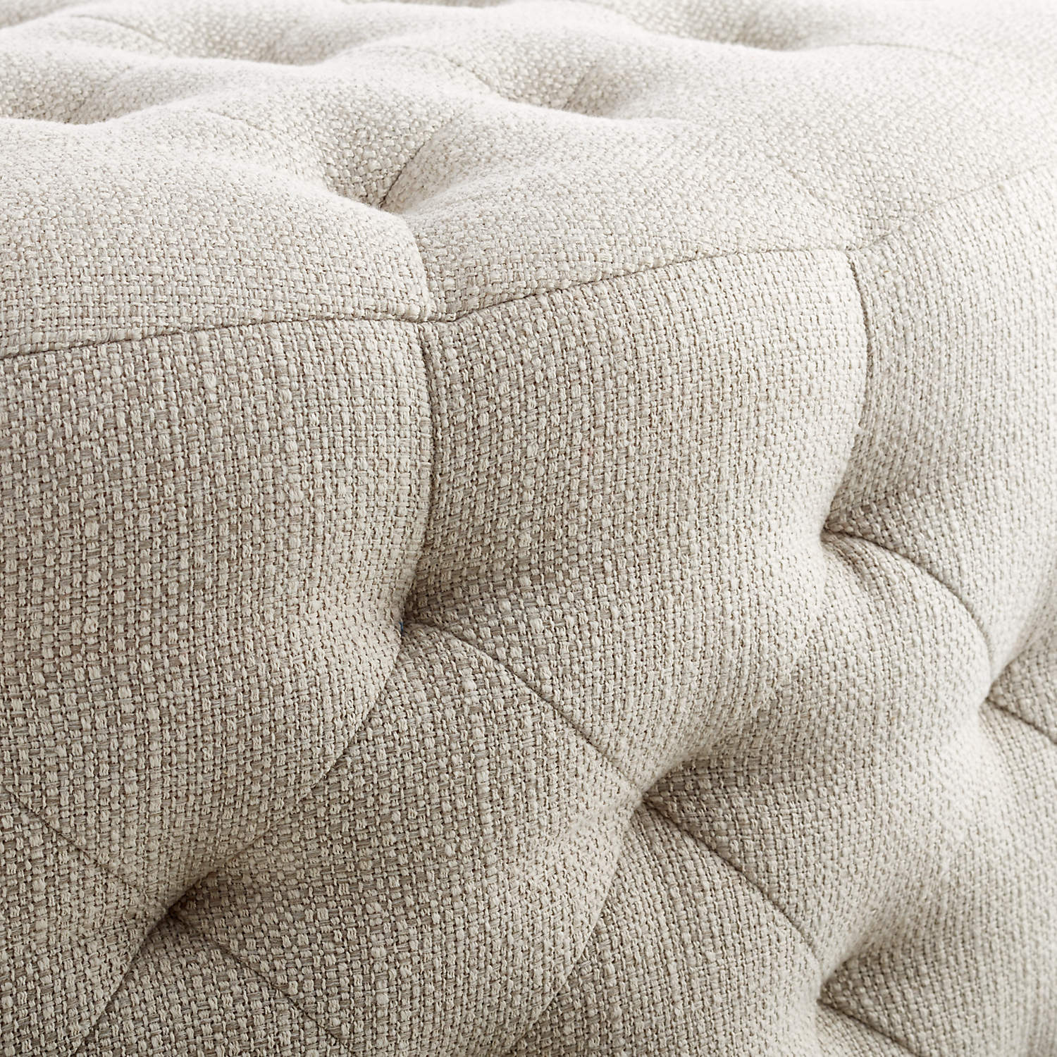TUFTED NATURAL OTTOMAN thumbnail 4