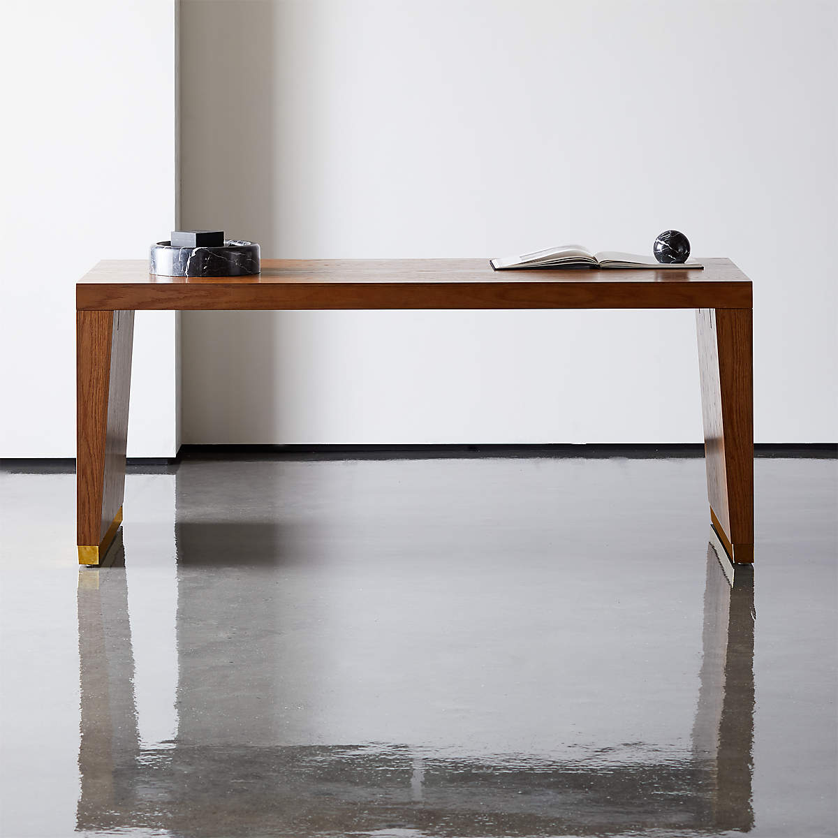 ELEMENTAL LARGE WOOD DESK-TABLE thumbnail 2