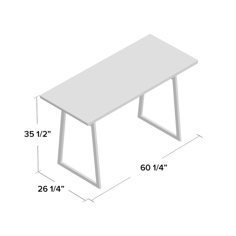 Kemper Counter Height 60'' Trestle Dining Table thumbnail 4