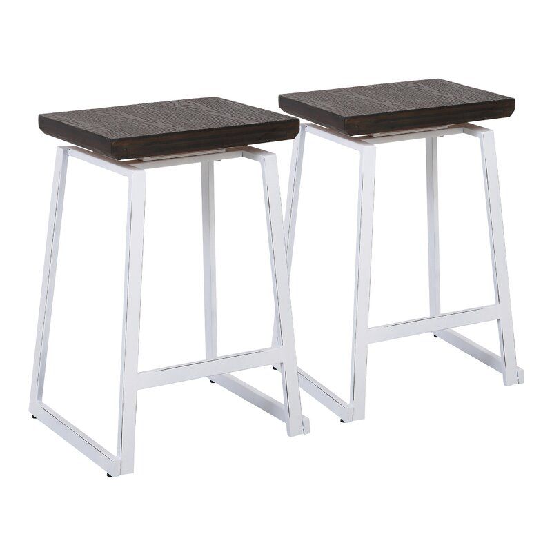 Prange Industrial Counter Bar Stool Set of 2 thumbnail 4