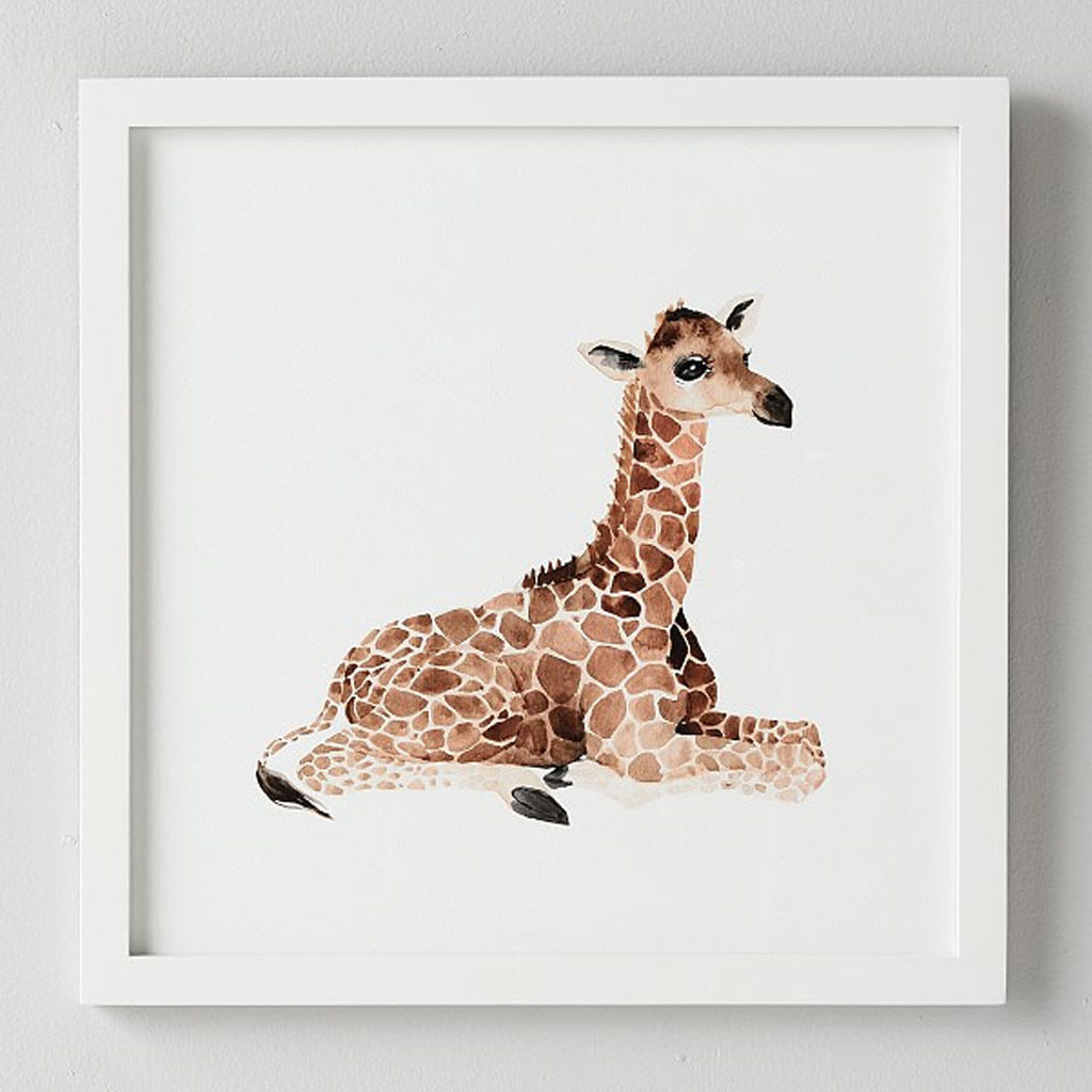 Baby Giraffe Framed Art — view 1