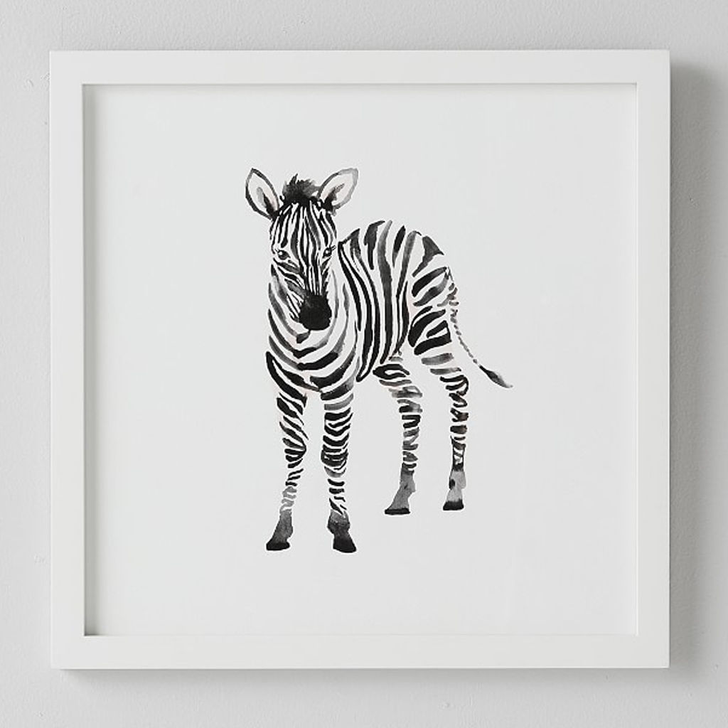 Baby Zebra Framed Art — view 1