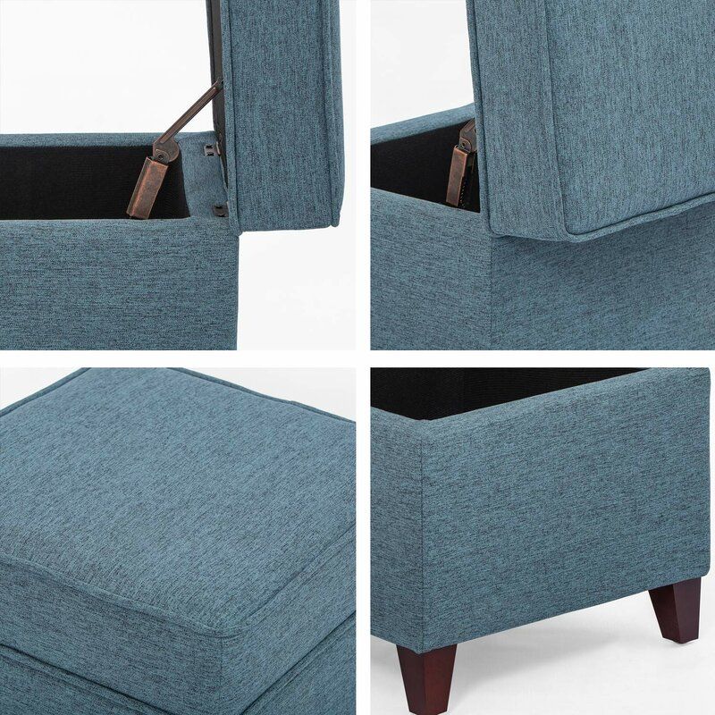 Kavanagh Fabric Storage Ottoman thumbnail 5