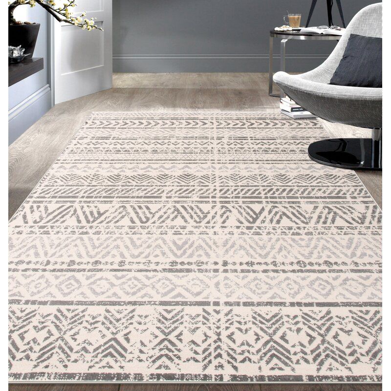 Weccacoe Southwestern Gray Area Rug thumbnail 2