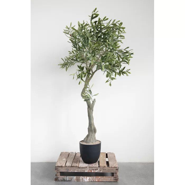 Artificial Olive Tree in Pot — view 1
