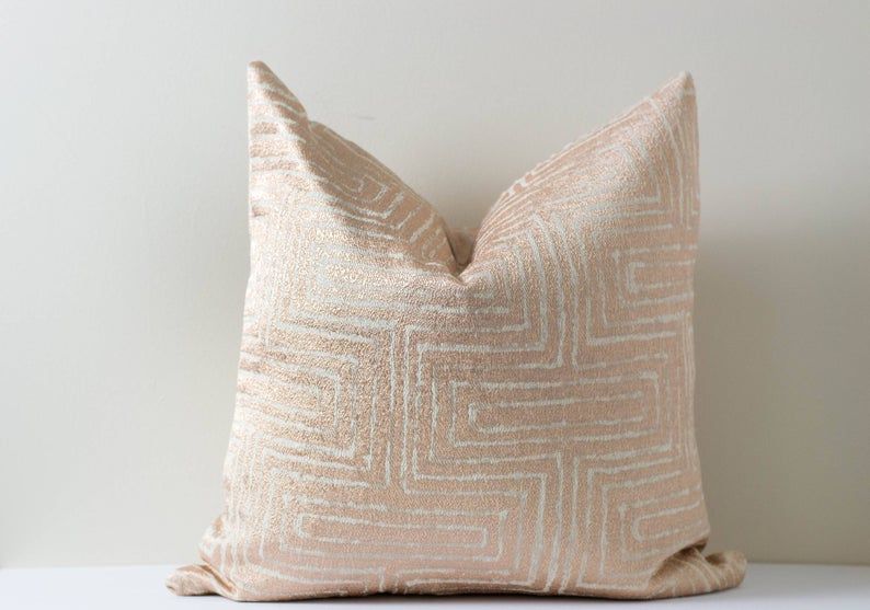 Rose Gold Shimmer Pillow No Insert-18"x12" — view 1