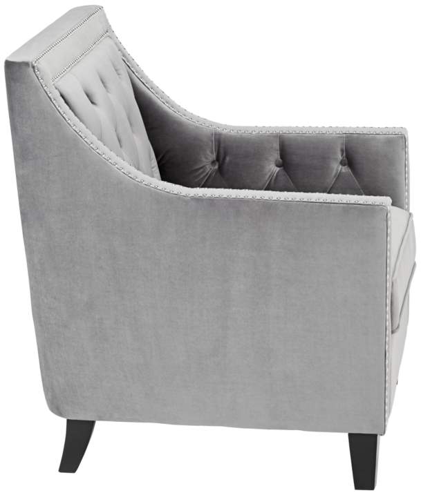 Tiffany Gray Tufted Armchair thumbnail 3