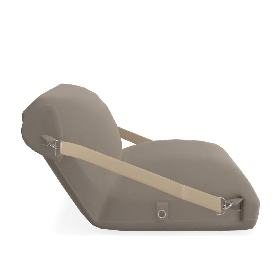 Adjustable Grey Bean Bag Chair thumbnail 2