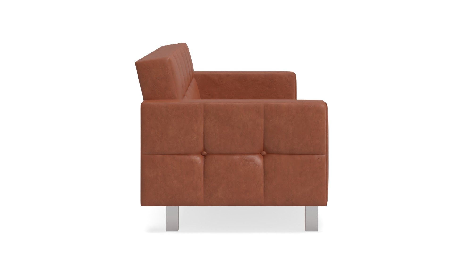 Graham 85.43 Wide Faux Leather Square Arm Reclining Sleeper thumbnail 2