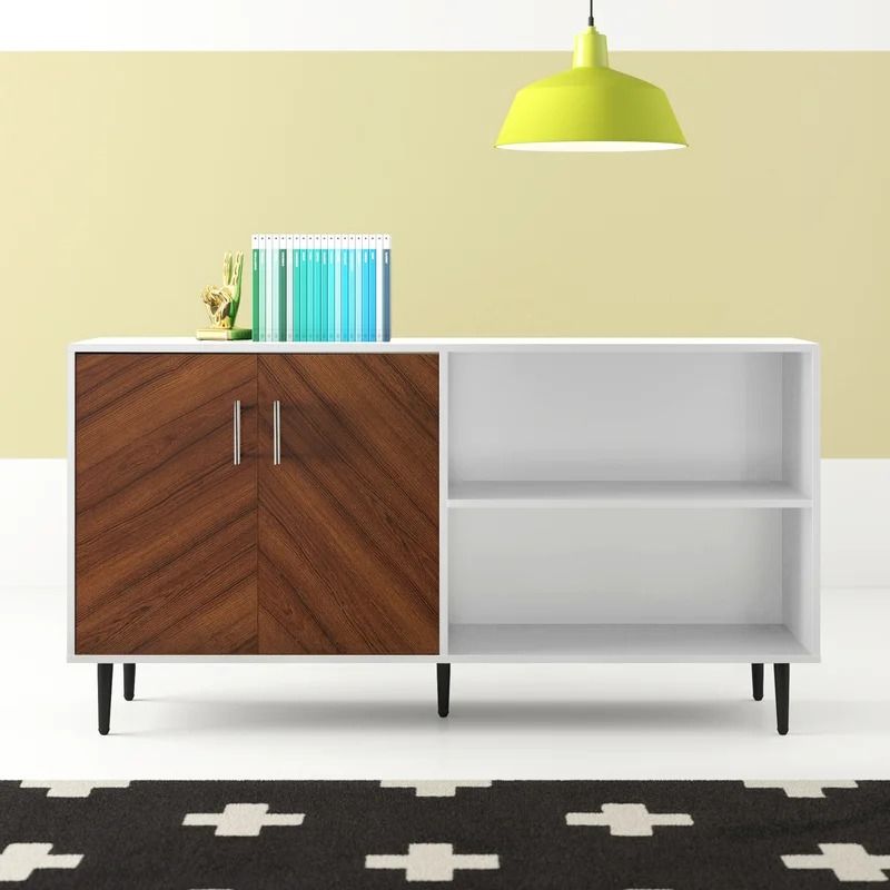 Acorn/White Keiko TV Stand thumbnail 3