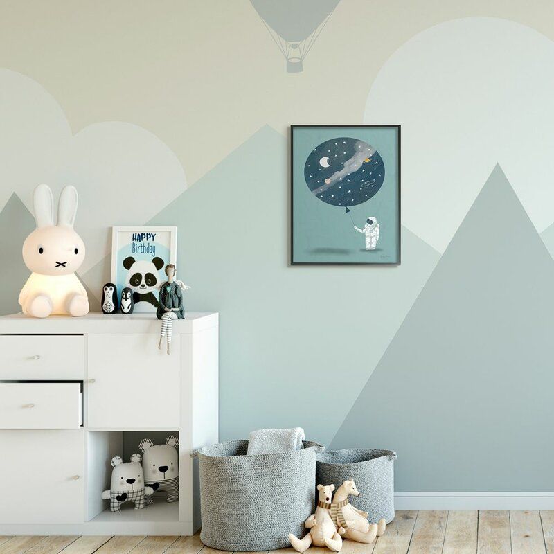 Brancaster Space Astronaut Drawing Kids Wall Decor thumbnail 2