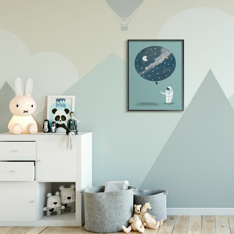 Brancaster Space Astronaut Drawing Kids Wall Decor thumbnail 3