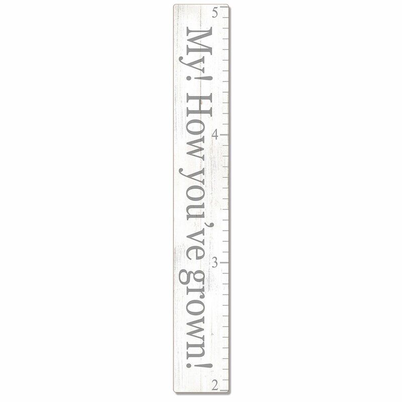Constant You've Grown Wood Decorative Growth Chart — view 1