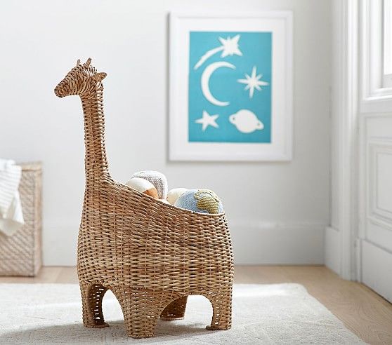 Giraffe Shaped Storage Basket thumbnail 2