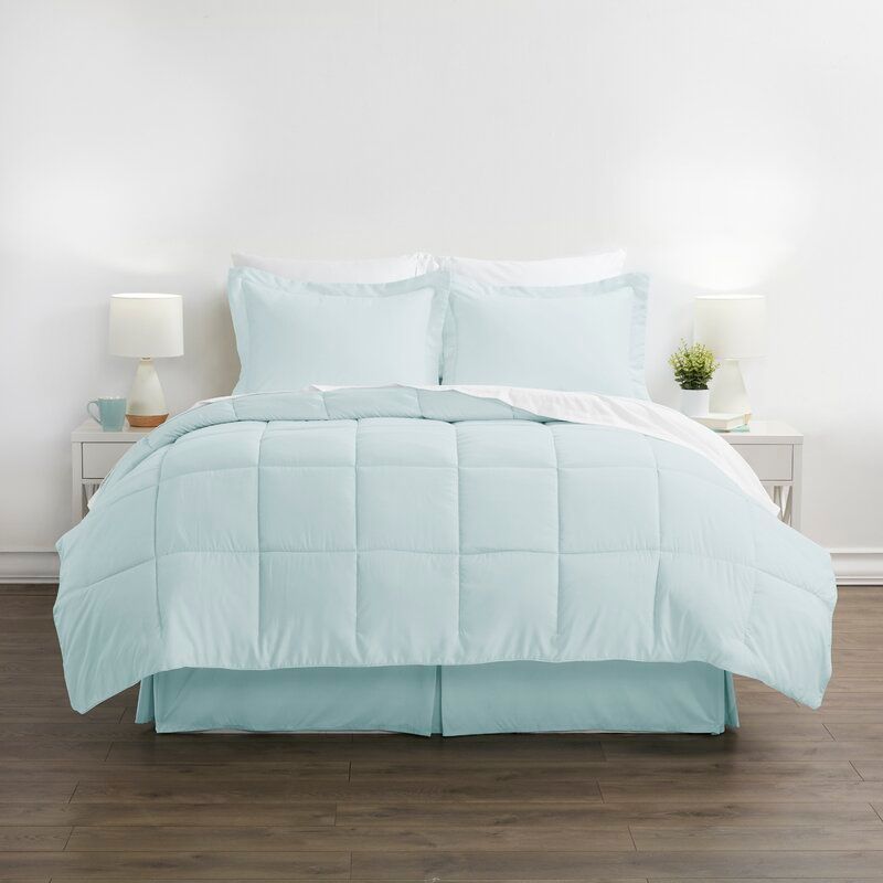 Mirabal Microfiber Modern and Contemporary Comforter Set thumbnail 2