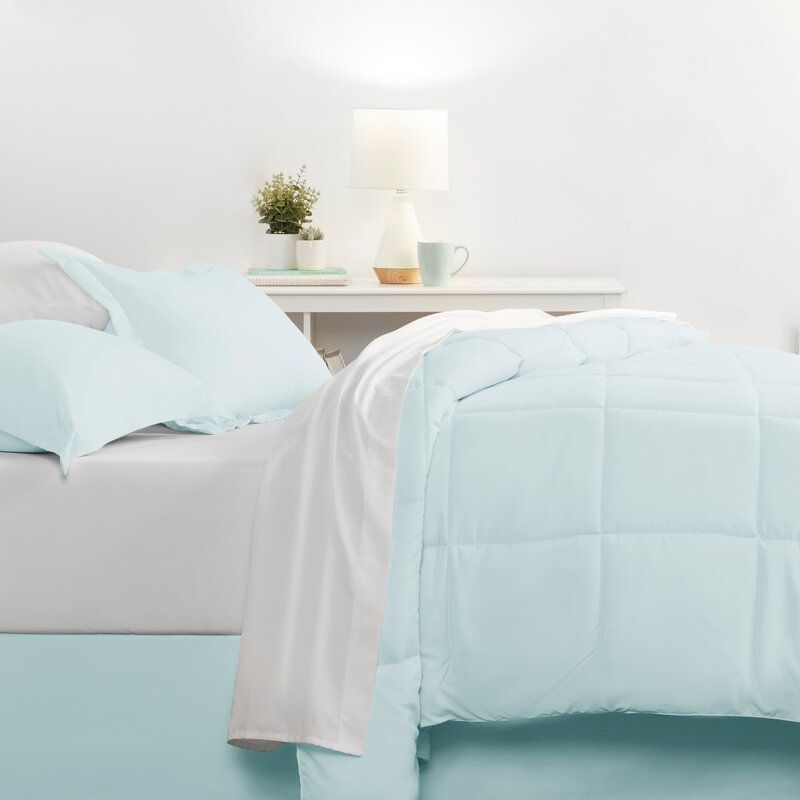 Mirabal Microfiber Modern and Contemporary Comforter Set thumbnail 3