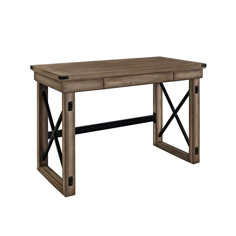 Rustic Gray Gladstone Writing Desk — view 1