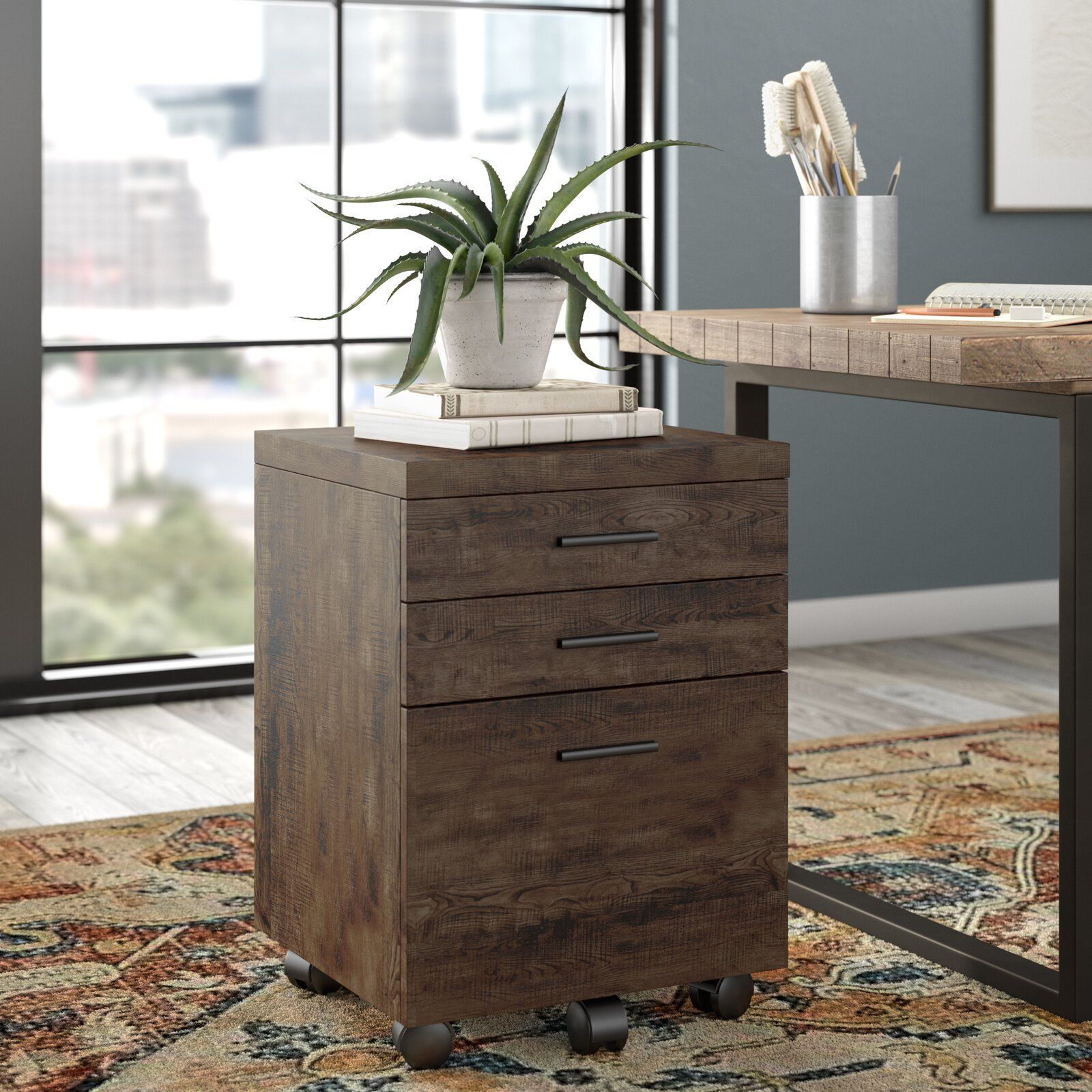 Schroeder 3 Drawer Vertical Filing Cabinet thumbnail 2