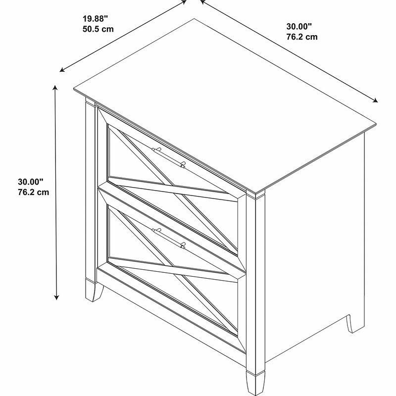 Cadell 30'' Wide 2 -Drawer Lateral Filing Cabinet thumbnail 3