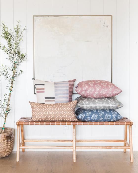Zoey Patchwork Stripe Pillow Cover thumbnail 3