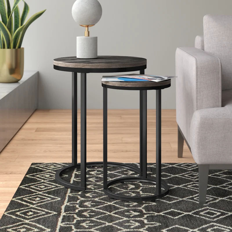 Swift 2 Piece Nesting Table Small thumbnail 2