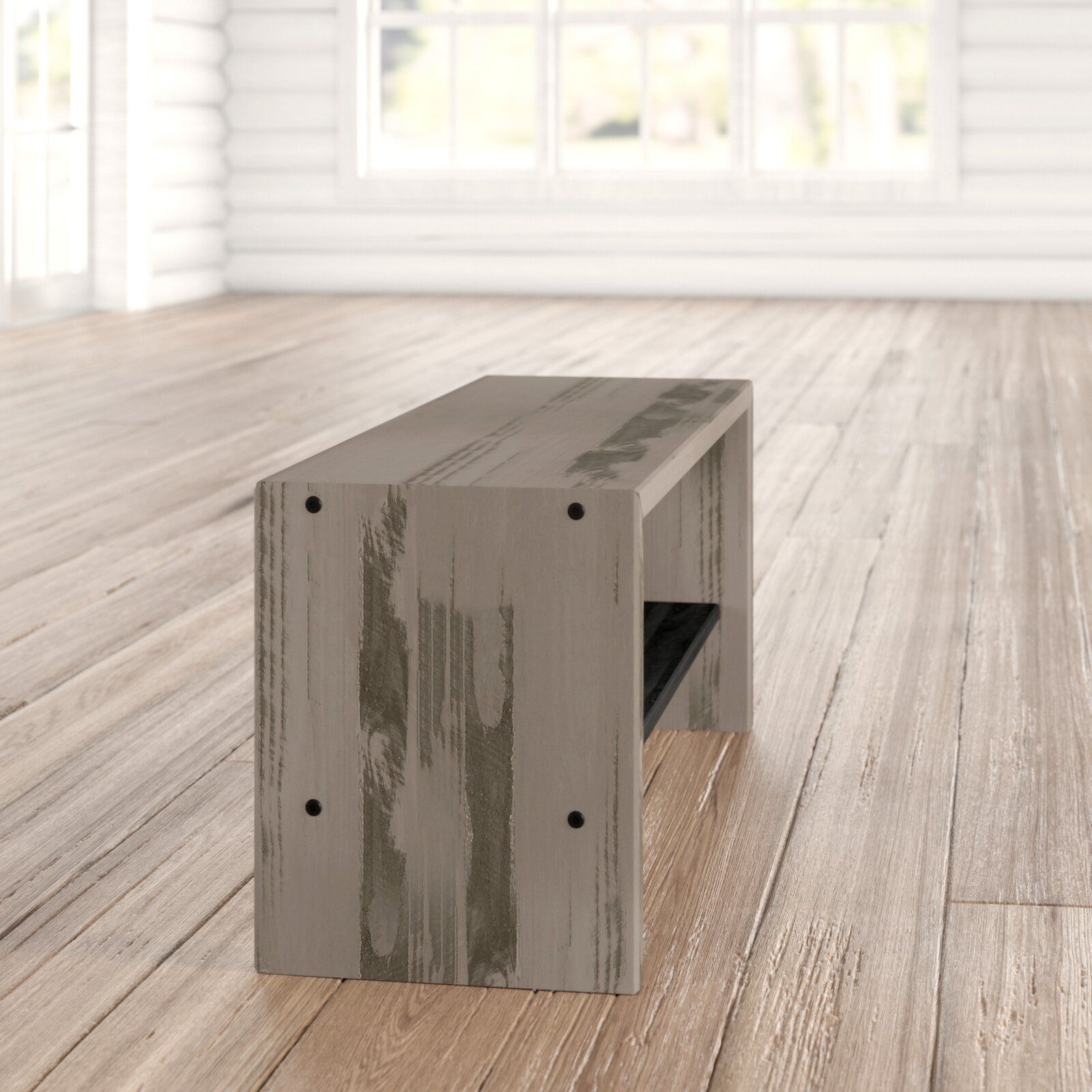 Arocho Solid Wood Shelves Storage Bench thumbnail 6