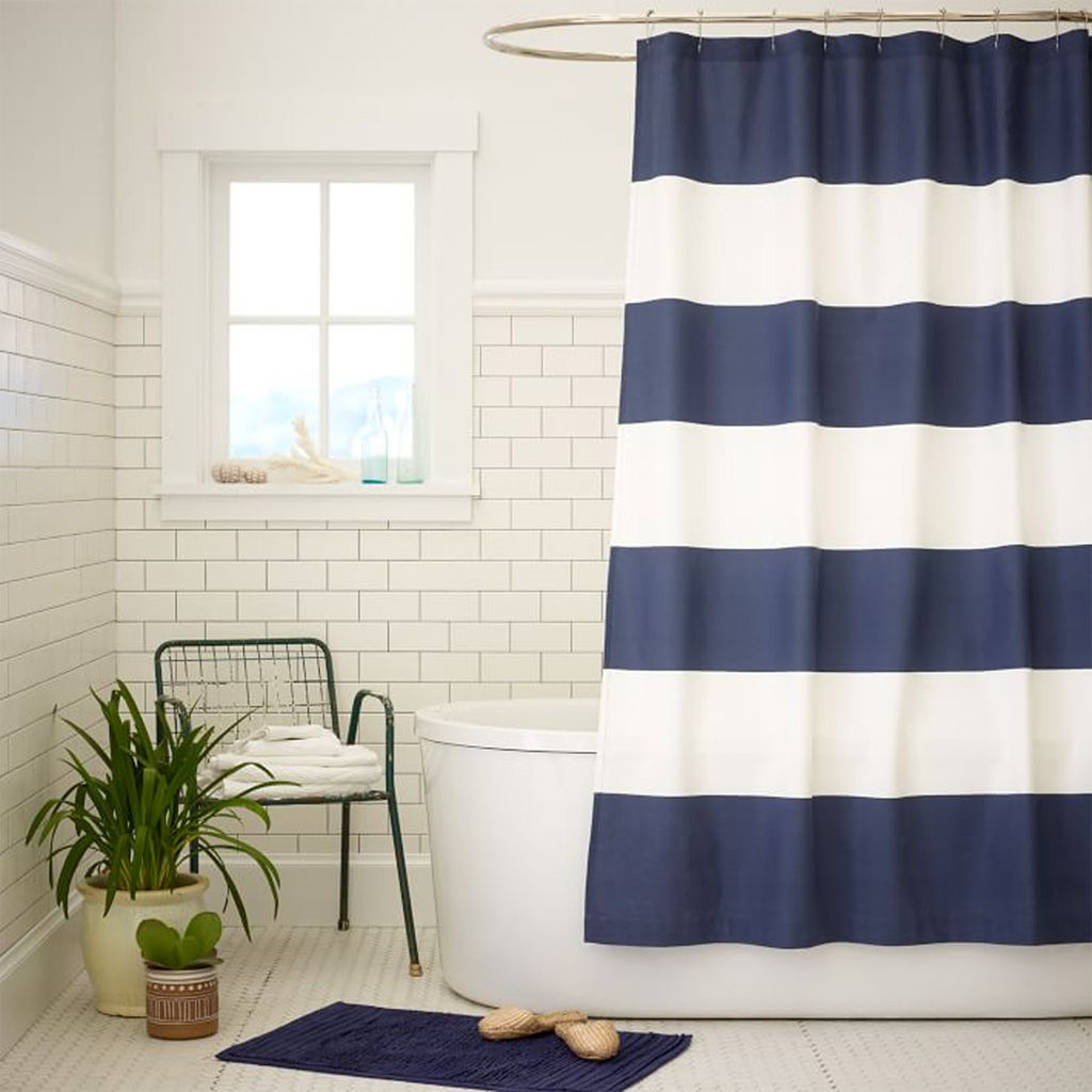 Stripe Shower Curtain — view 1