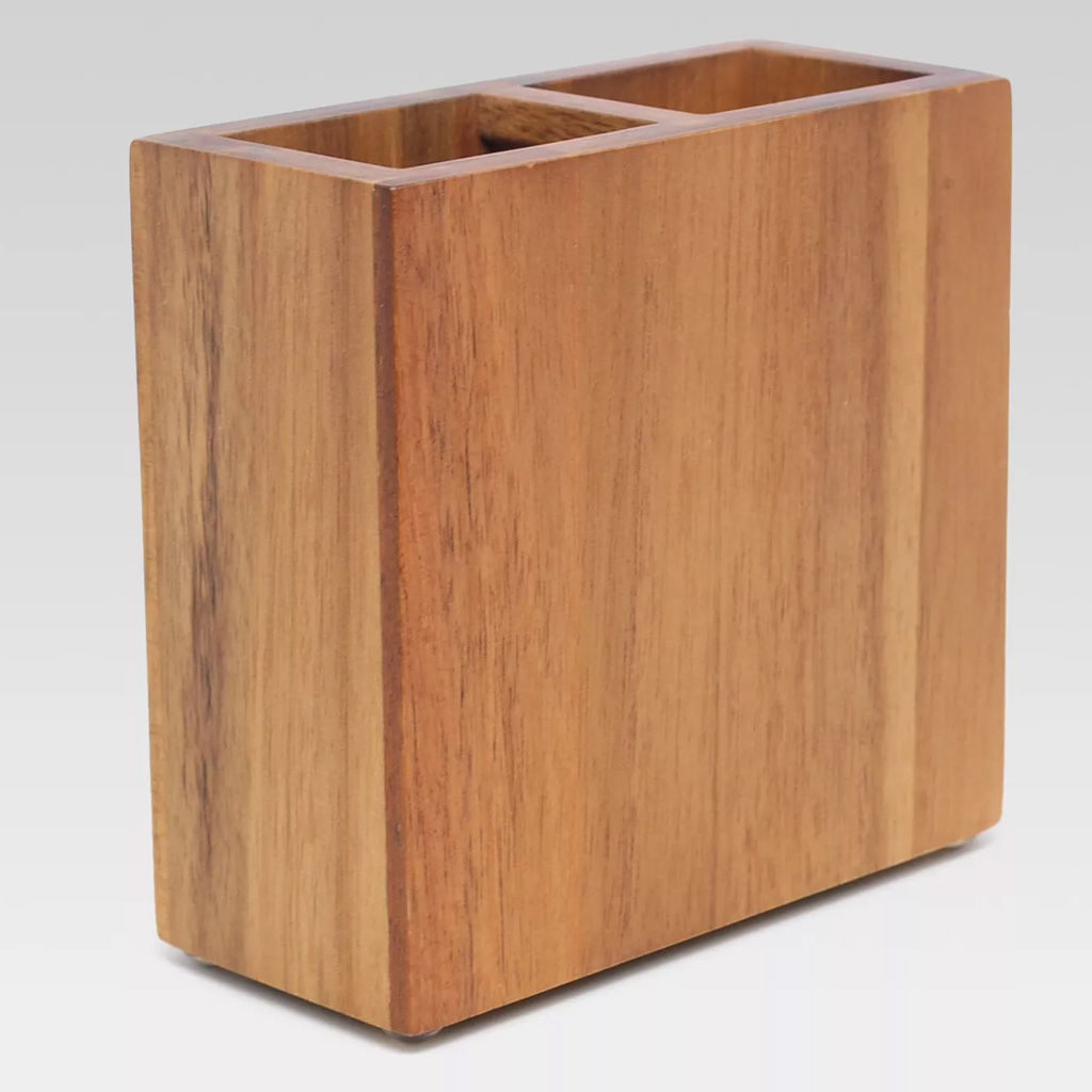 Toothbrush Holder Medium Acacia Natural — view 1