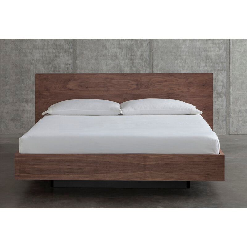 Queen Walnut Karr Platform Bed-Queen thumbnail 2
