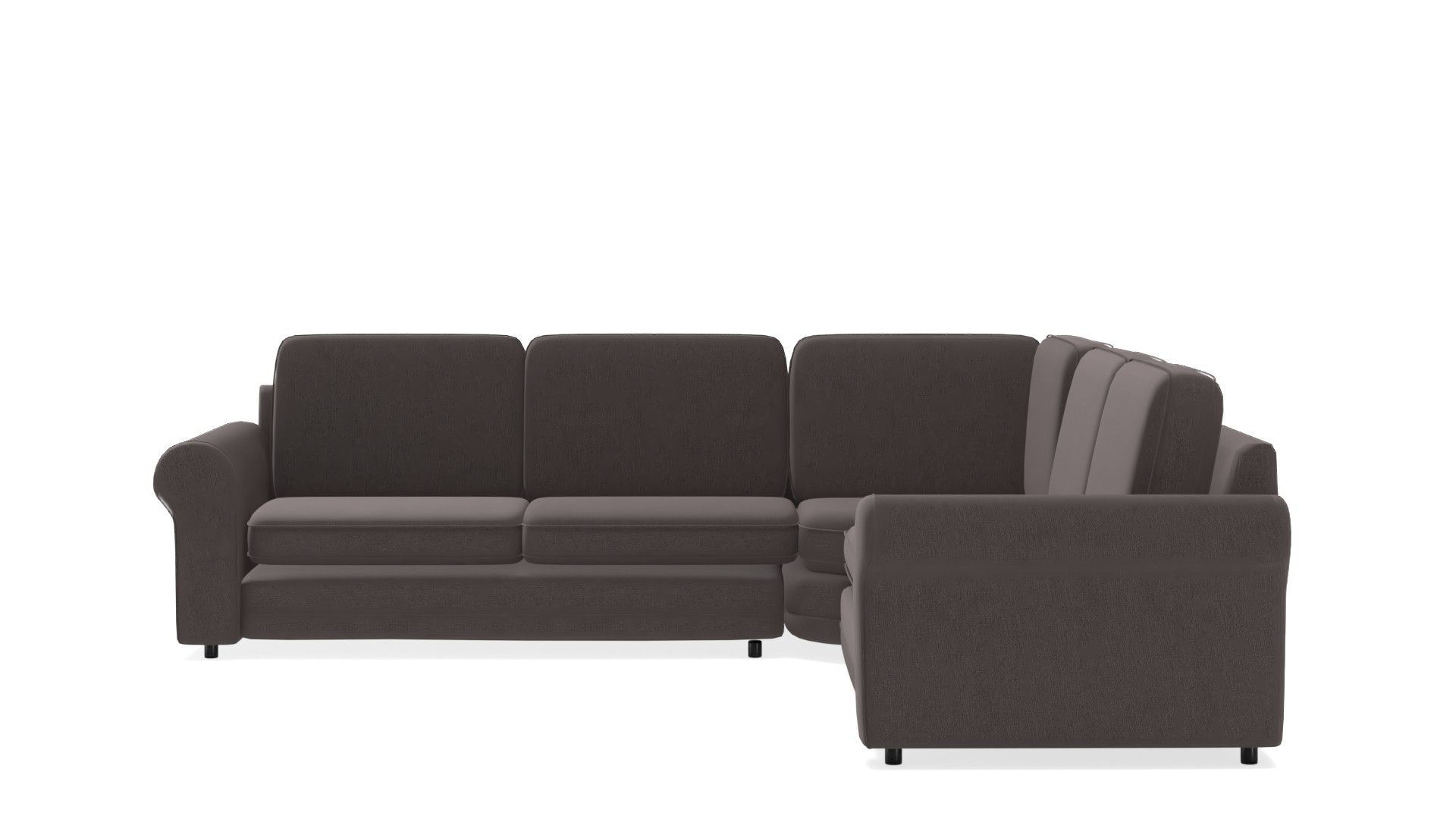 Pearce Roll Arm Upholstered 3 Piece L Shaped Wedge Sleeper Sectional thumbnail 2