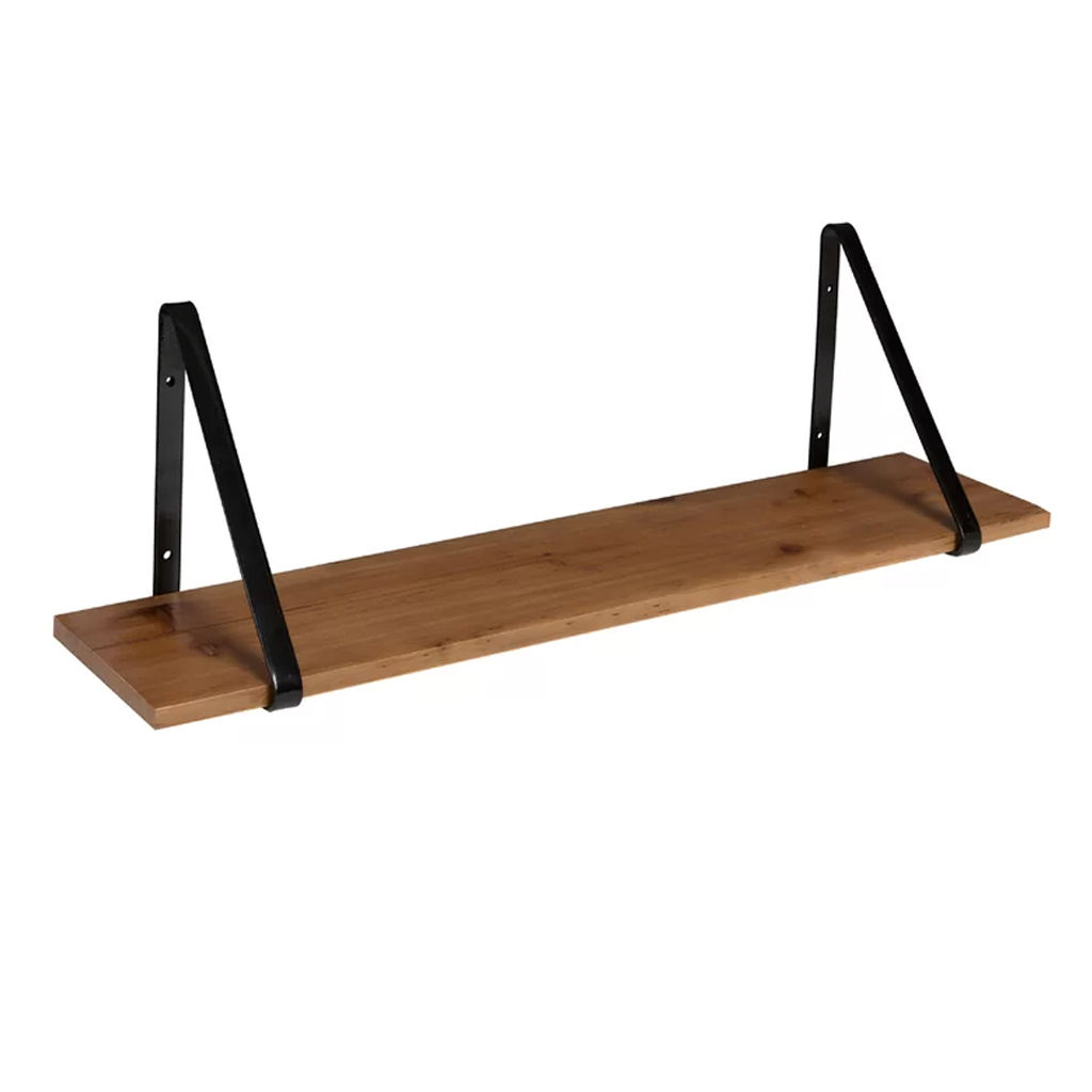 Mcmartin Wooden 2 Piece Bracket Shelf — view 1
