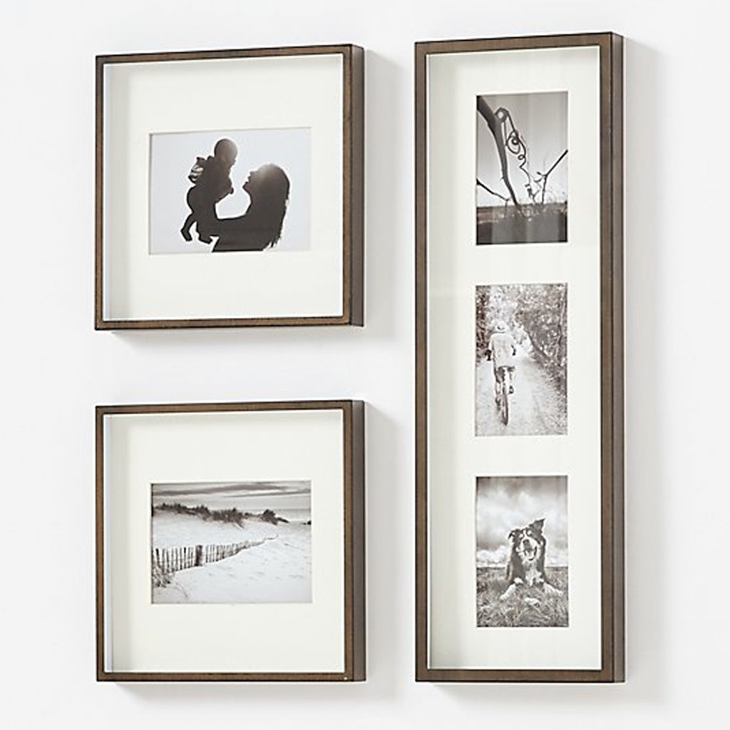Brushed Antique Bronze Picture Frame Gallery Large (Set of 3) — view 1