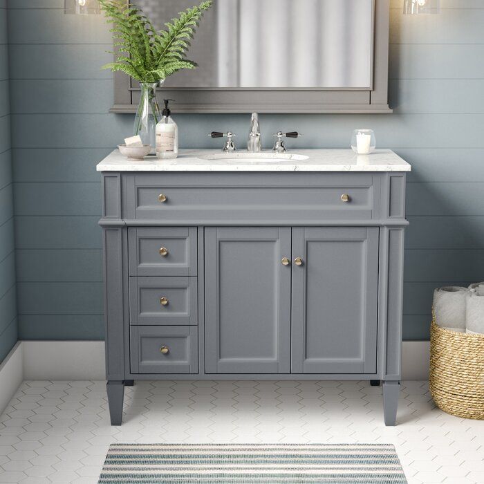 Antionette Single Bathroom Vanity Set thumbnail 2